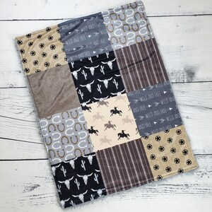 Cowboy Blanket - Western Blanket -  - Longhorn Blanket - Cowboy Baby Gift - Cowboy Nursery - Western Nursery