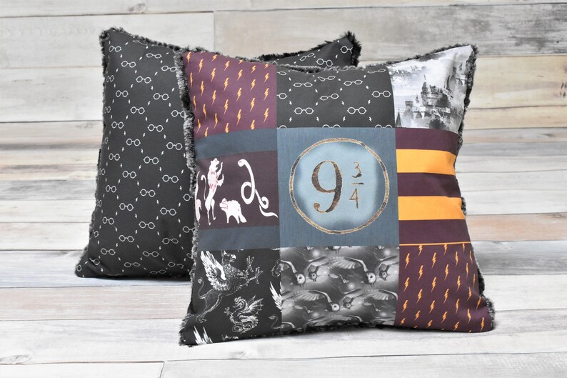 Harry Potter Pillows Harry Potter Pillow Covers Harry Etsy