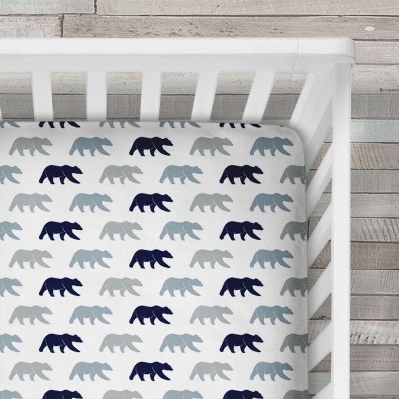 Bear Sheets Polar Bear Sheets Crib Sheets Arctic Sheets Sheets