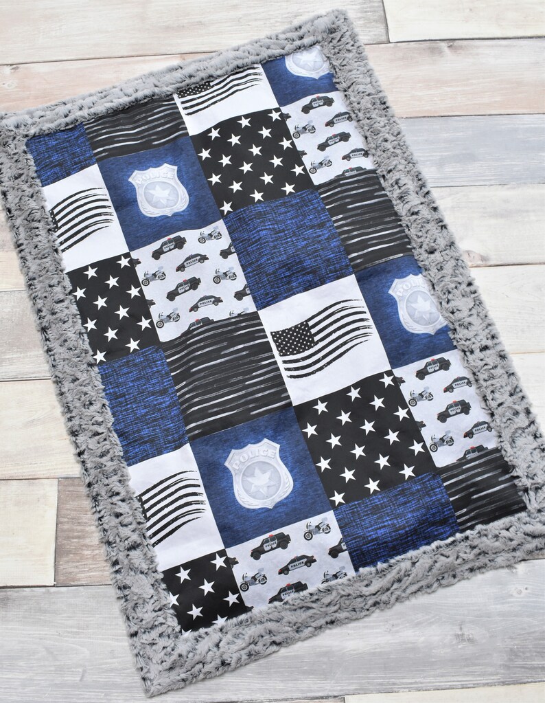 Police Baby Blanket Law Enforcement Blanket Police Baby Etsy