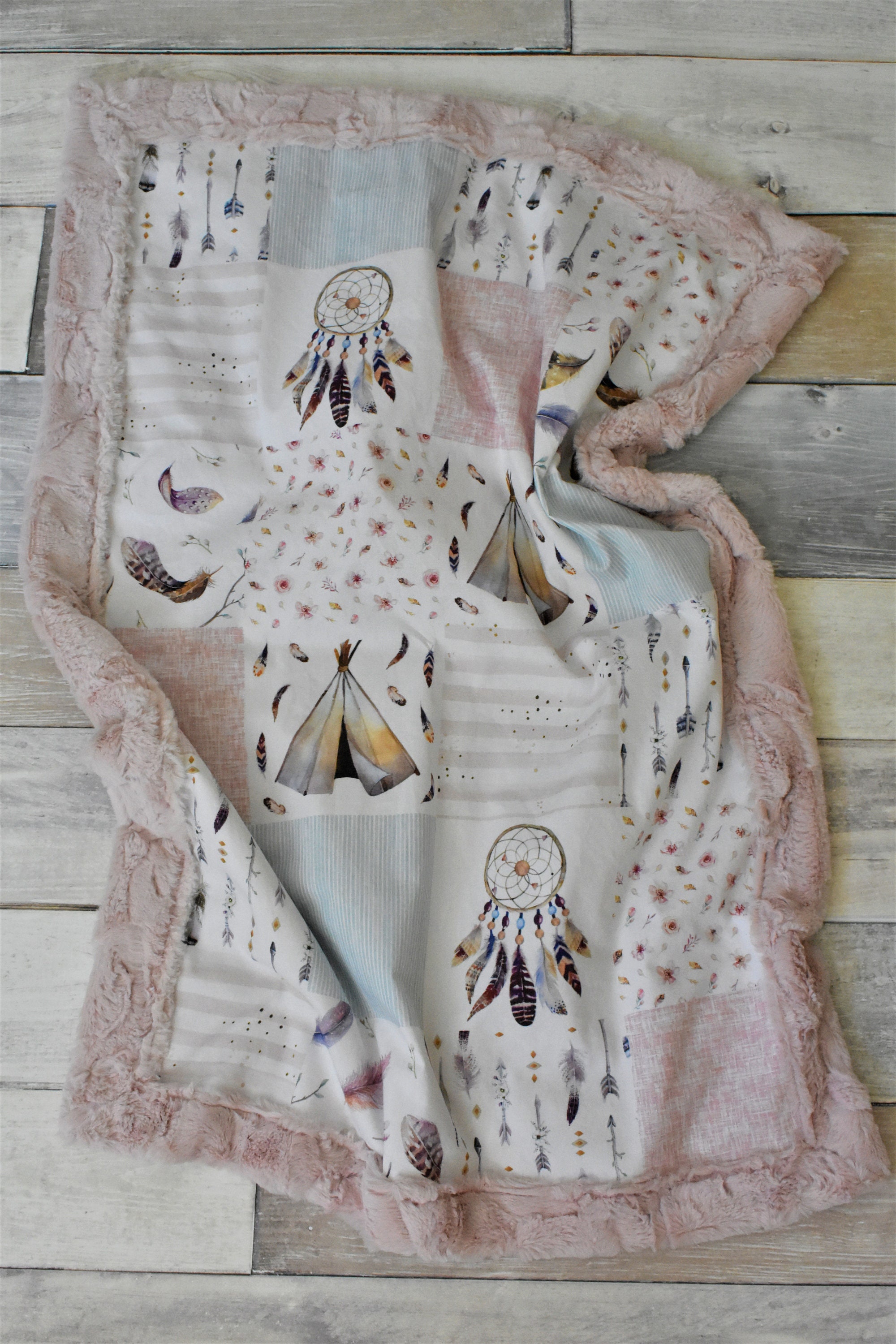 Baby Boho Blanket Teepee Blanket Dreamcatcher Blanket Etsy