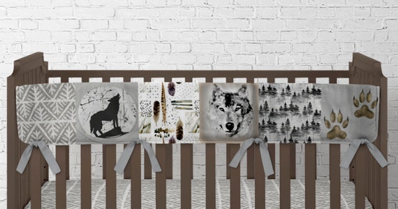wolf crib bedding
