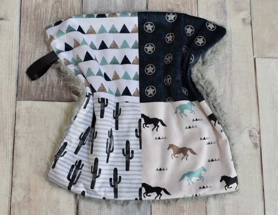 Download Cowboy Lovey Cowboy Mini Baby Blanket Western Lovey Etsy
