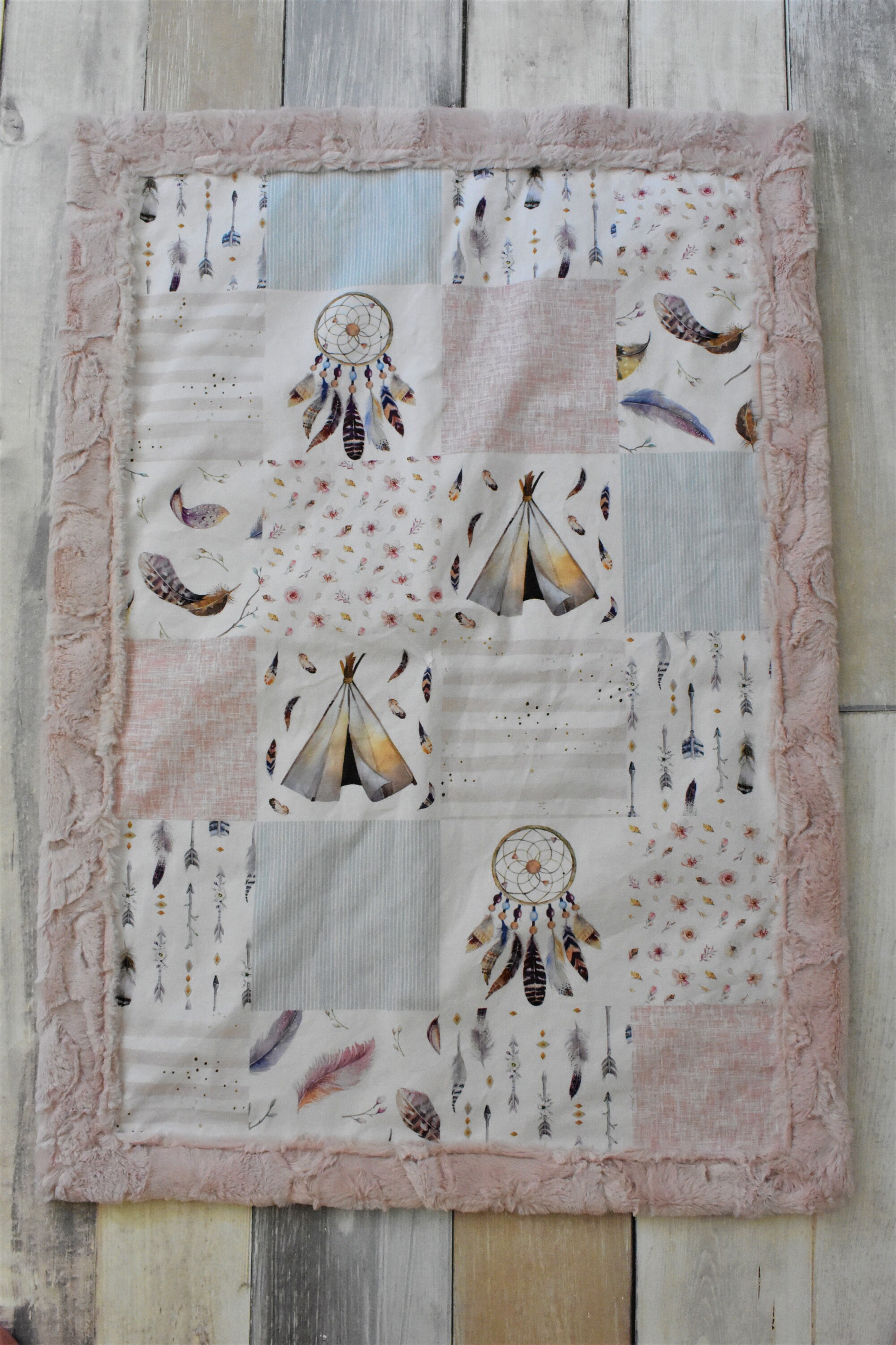 Baby Boho Blanket Teepee Blanket Dreamcatcher Blanket Etsy