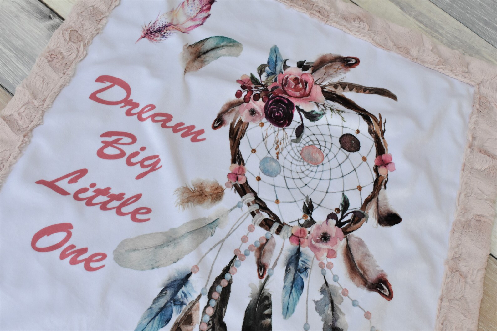 Dream Catcher Blanket Dream Big Little One Blanket Dream Etsy