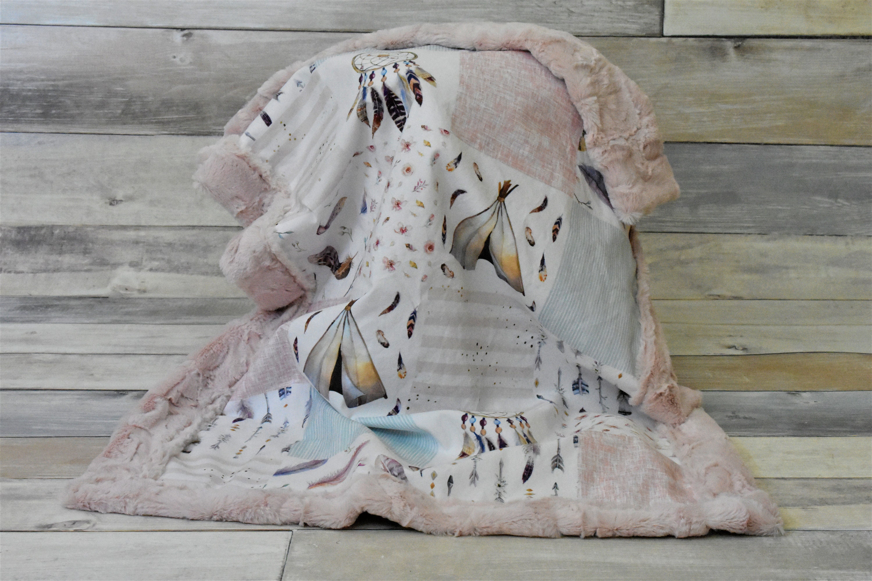 Baby Boho Blanket Teepee Blanket Dreamcatcher Blanket Etsy