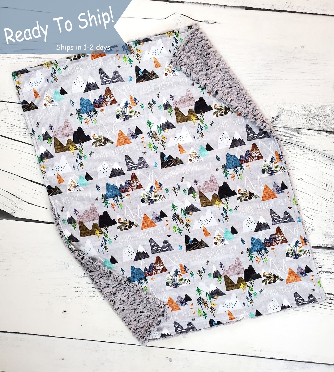 Between the Sunset Mountains Baby Blanket 30