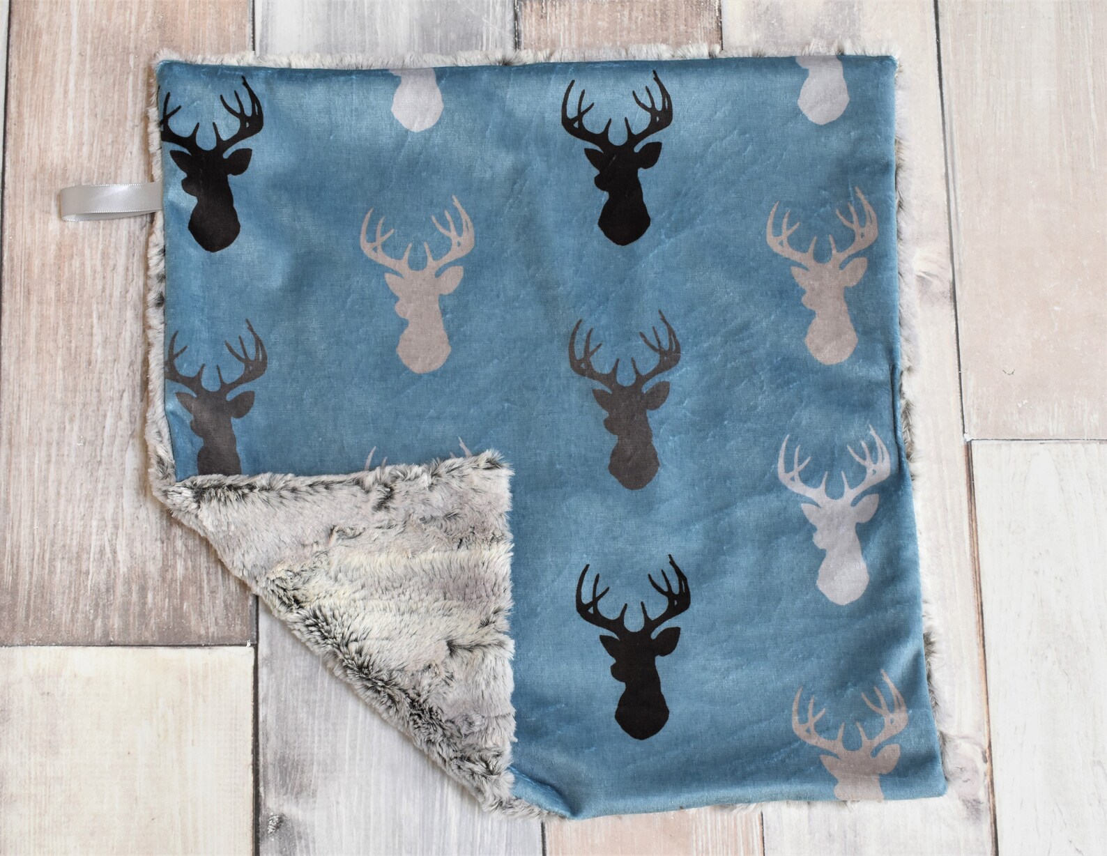 Deer Lovey Deer Mini Baby Blanket Buck Security Blanket Etsy