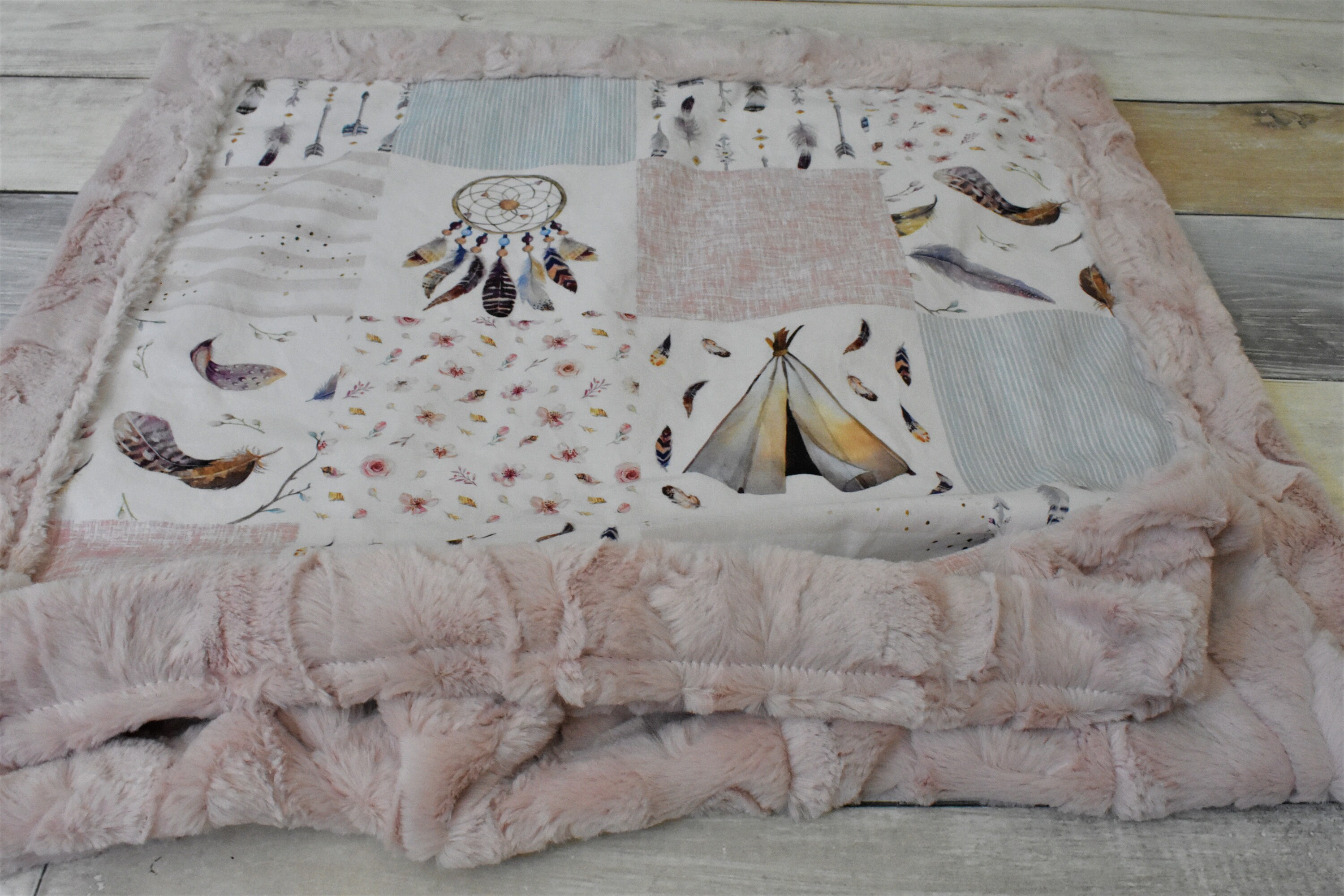 Baby Boho Blanket Teepee Blanket Dreamcatcher Blanket Etsy