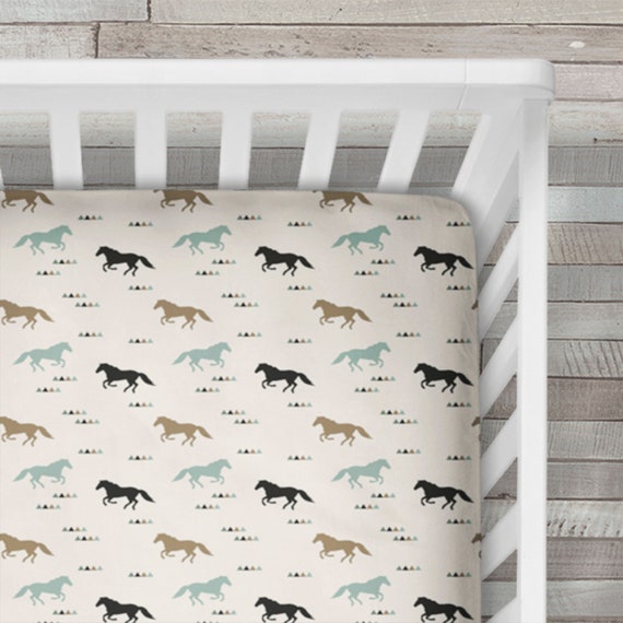 horse crib sheets