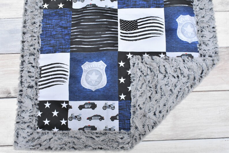 Police Baby Blanket Law Enforcement Blanket Police Baby Etsy