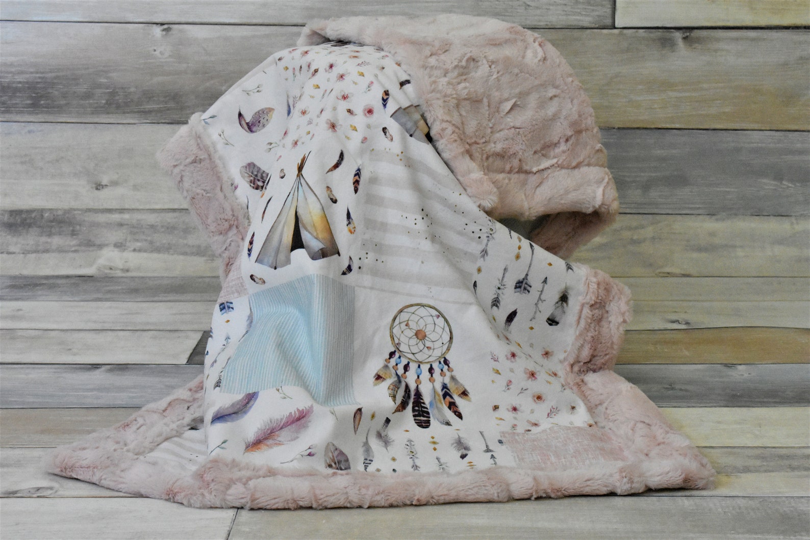 Baby Boho Blanket Teepee Blanket Dreamcatcher Blanket Etsy