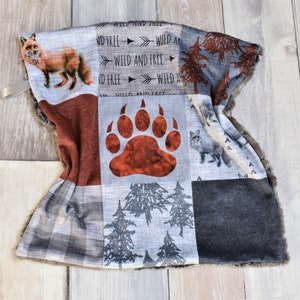 Fox Lovey - Fox Mini Baby Blanket - Woodland Lovey - Lovey - Fox Baby Gift - Fox Baby Shower - Lovie - Fox Security Blanket