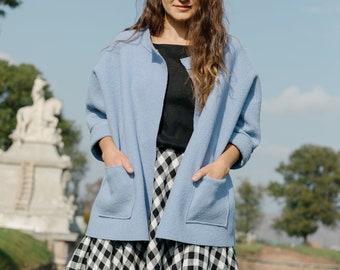 Giacca in lana • Giacca comoda in lana cotta • Cappotto in lana elegante