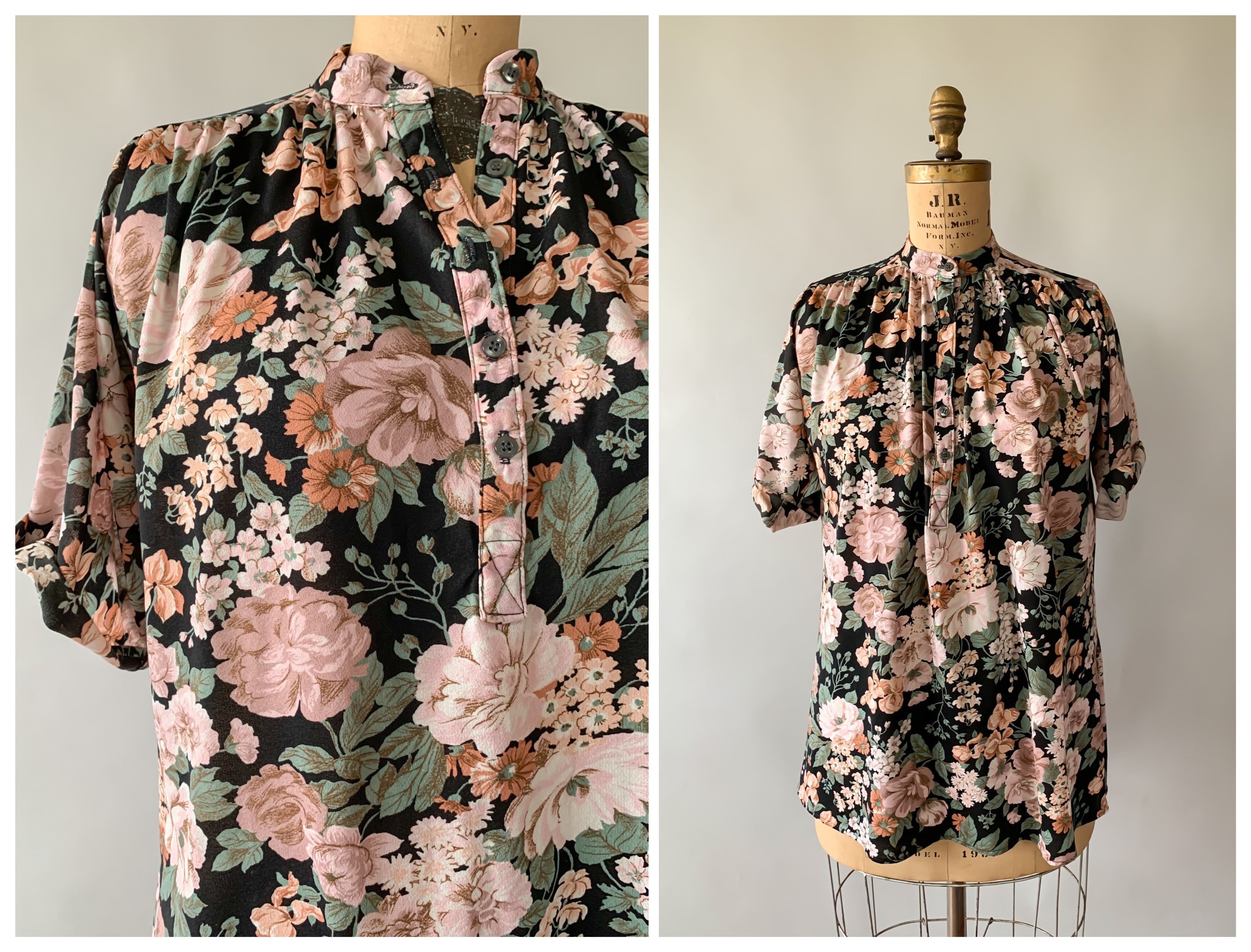 Cute 1970s Ladies Blouse