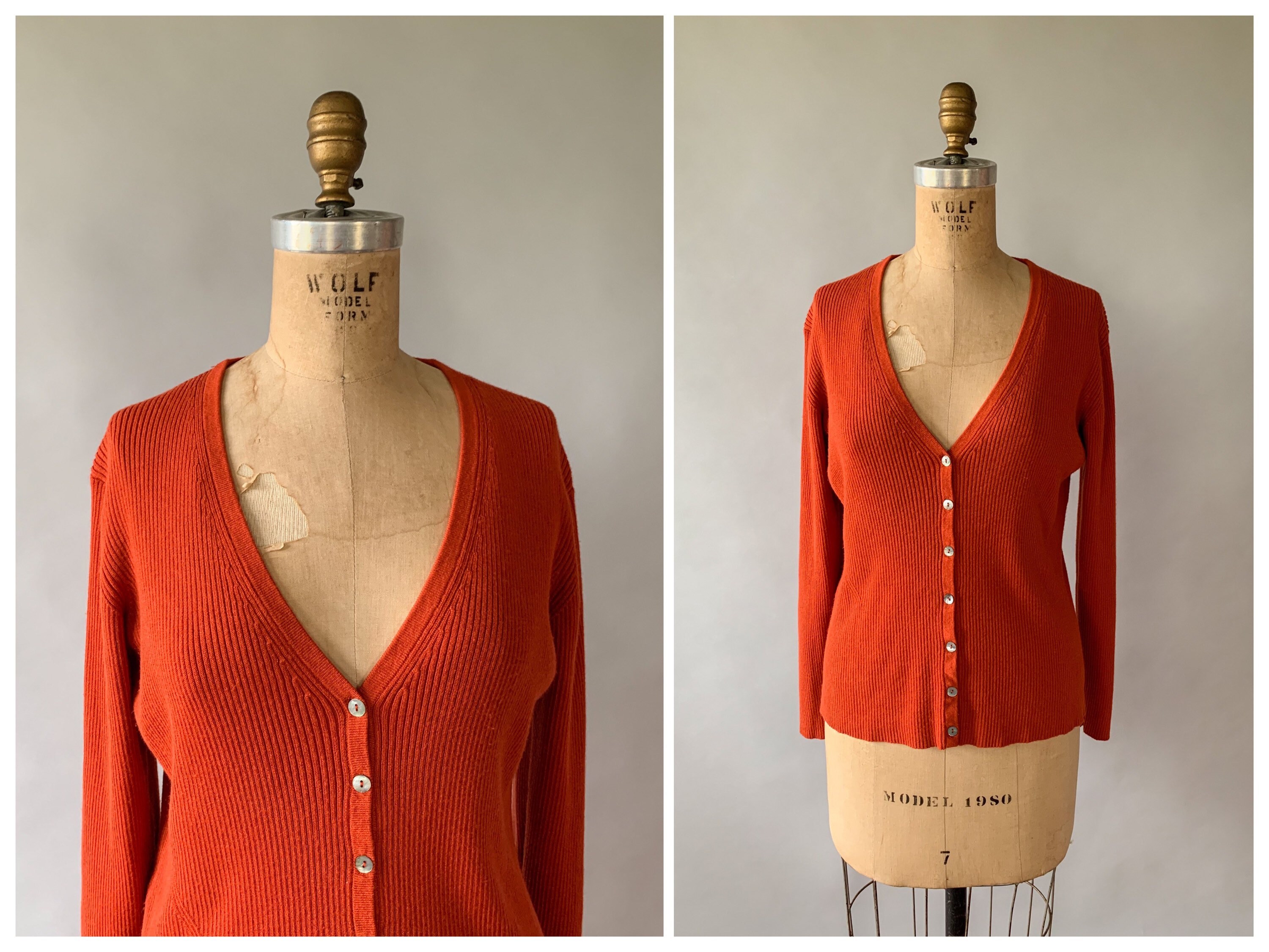 90's Striped Ribbed Short Sleeve Sweater by Southern Lady