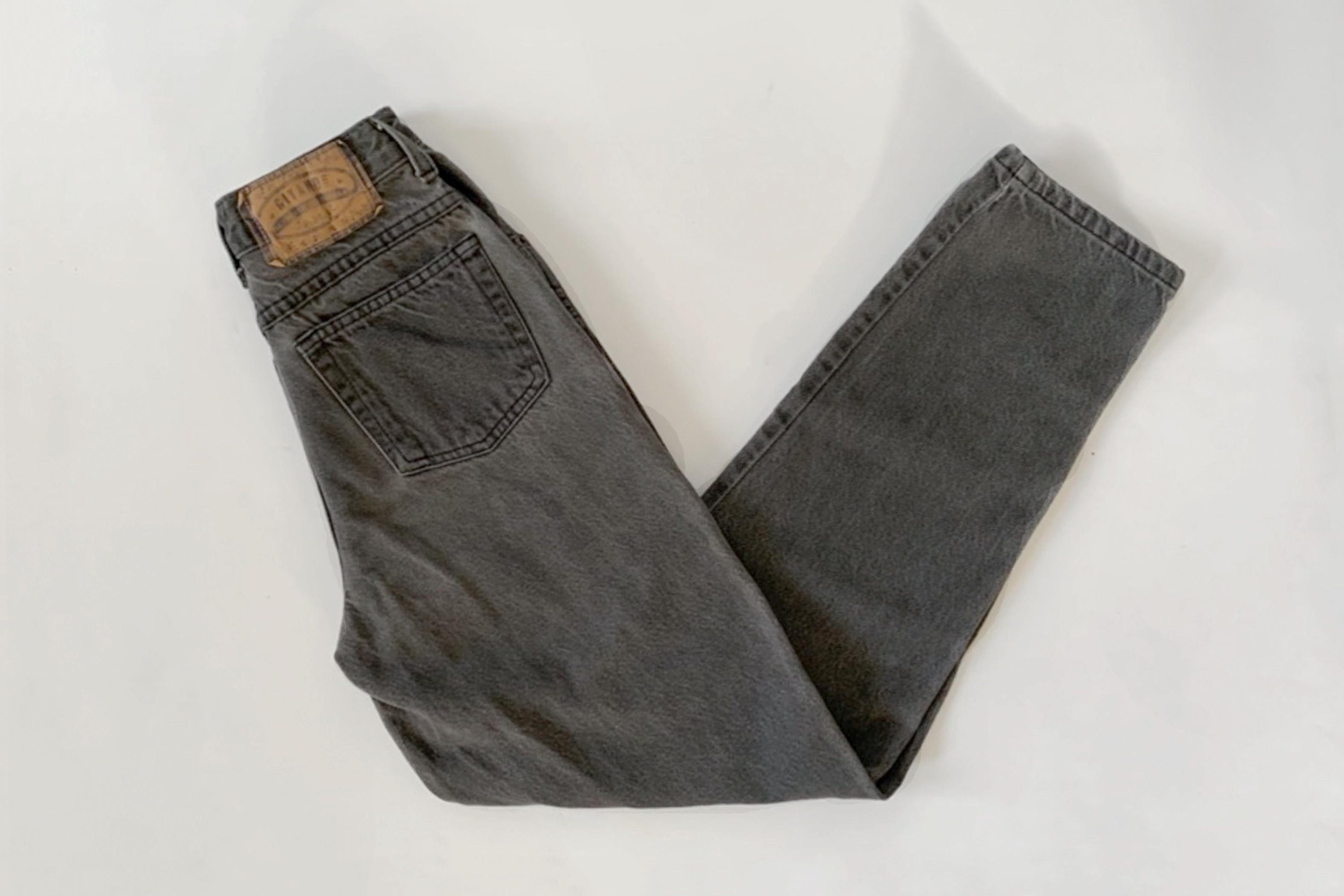 Vintage 1990s 90s Gitano faded stonewashed gray high rise jeans Extra ...