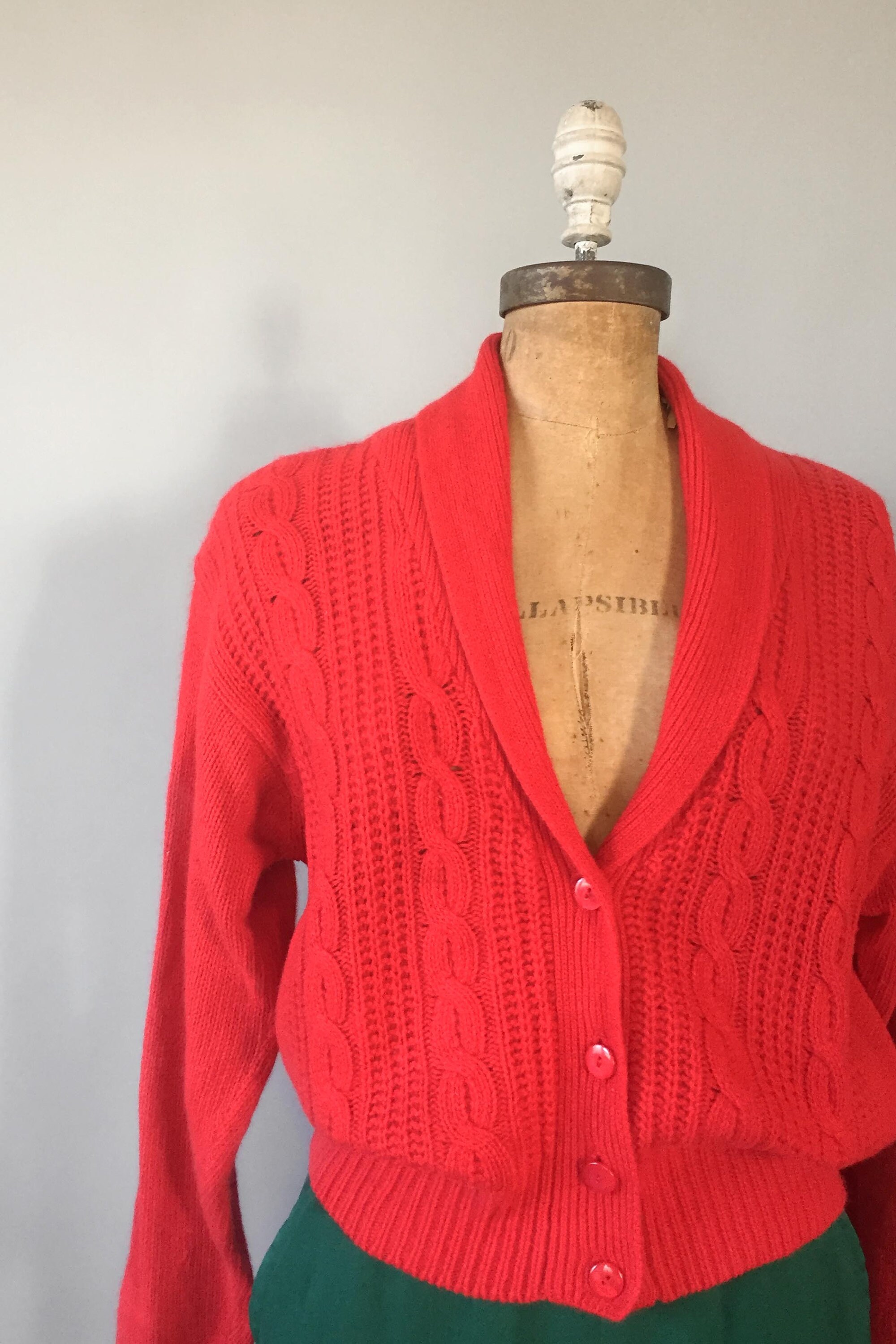 cropped shawl cardigan