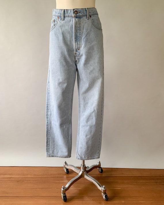 Vintage 80s Jeans, Levis 505 Jeans, Light Wash Denim, Straight Leg