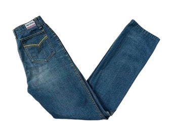 Vintage 1980s Angel Britches Mid Blue Cotton Straight Leg Jeans, W25