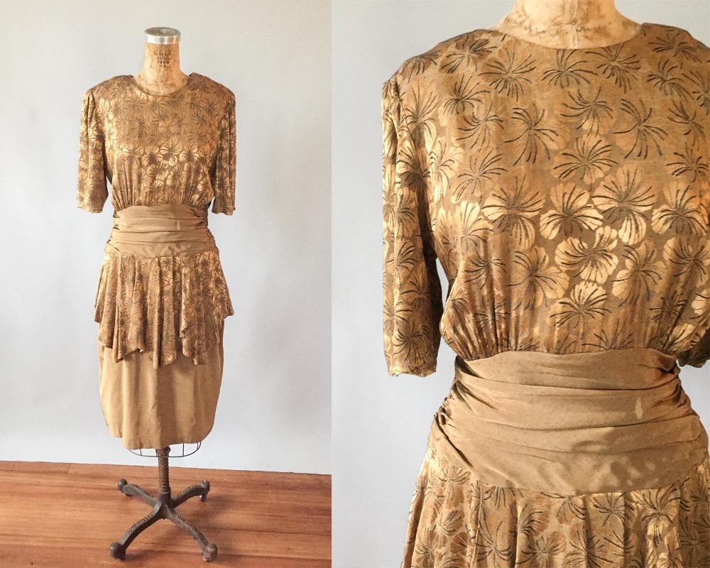 Gold skirt 80s sale