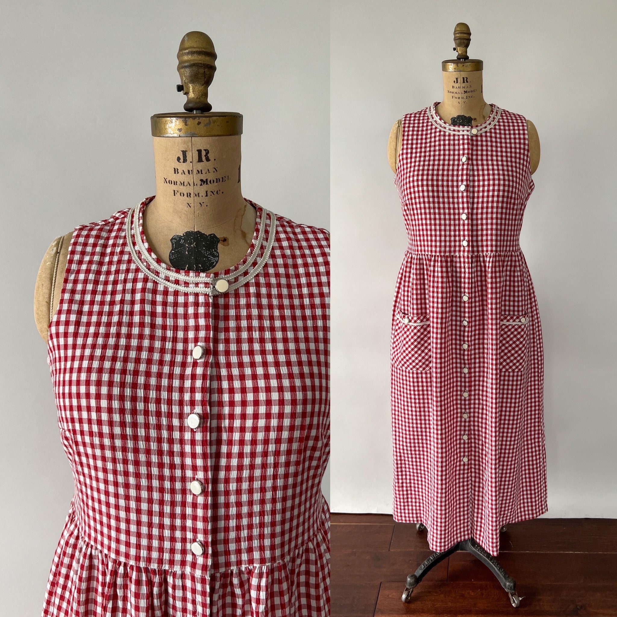 Gingham tank dress deals