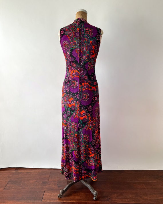 Vintage 60s Dress, 1960s 70s Mod Hippie Sleeveles… - image 5
