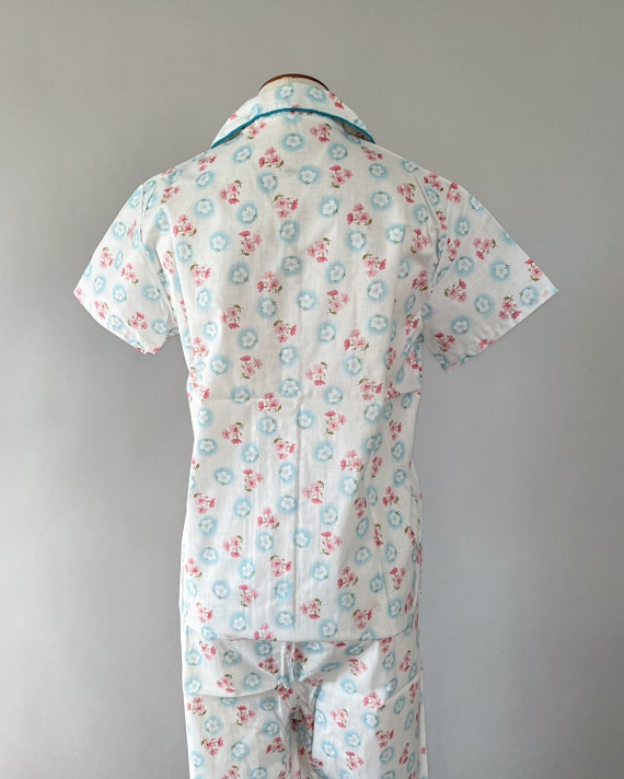 Vintage 60s Pajamas, 1960s Deadstock Kickaway Whi… - image 6