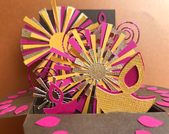 Diwali Card Pop up With Envelopes - Etsy