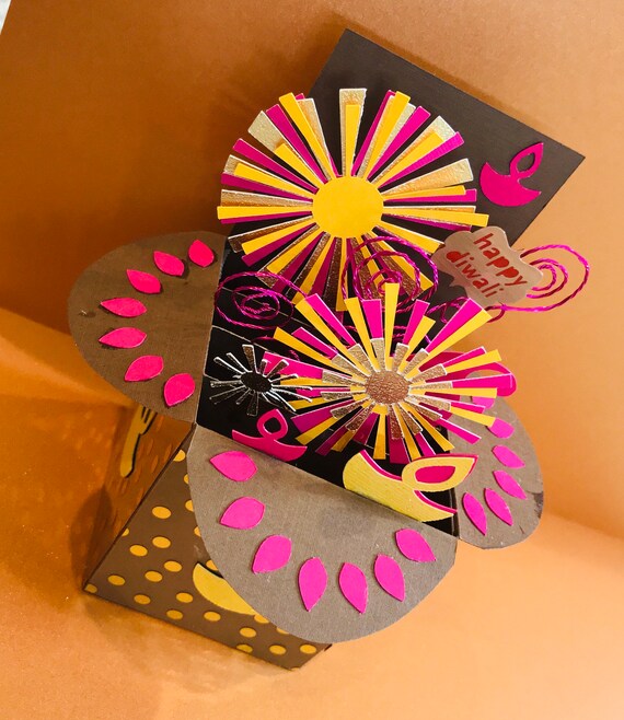 Diwali Card Pop up With Envelopes - Etsy