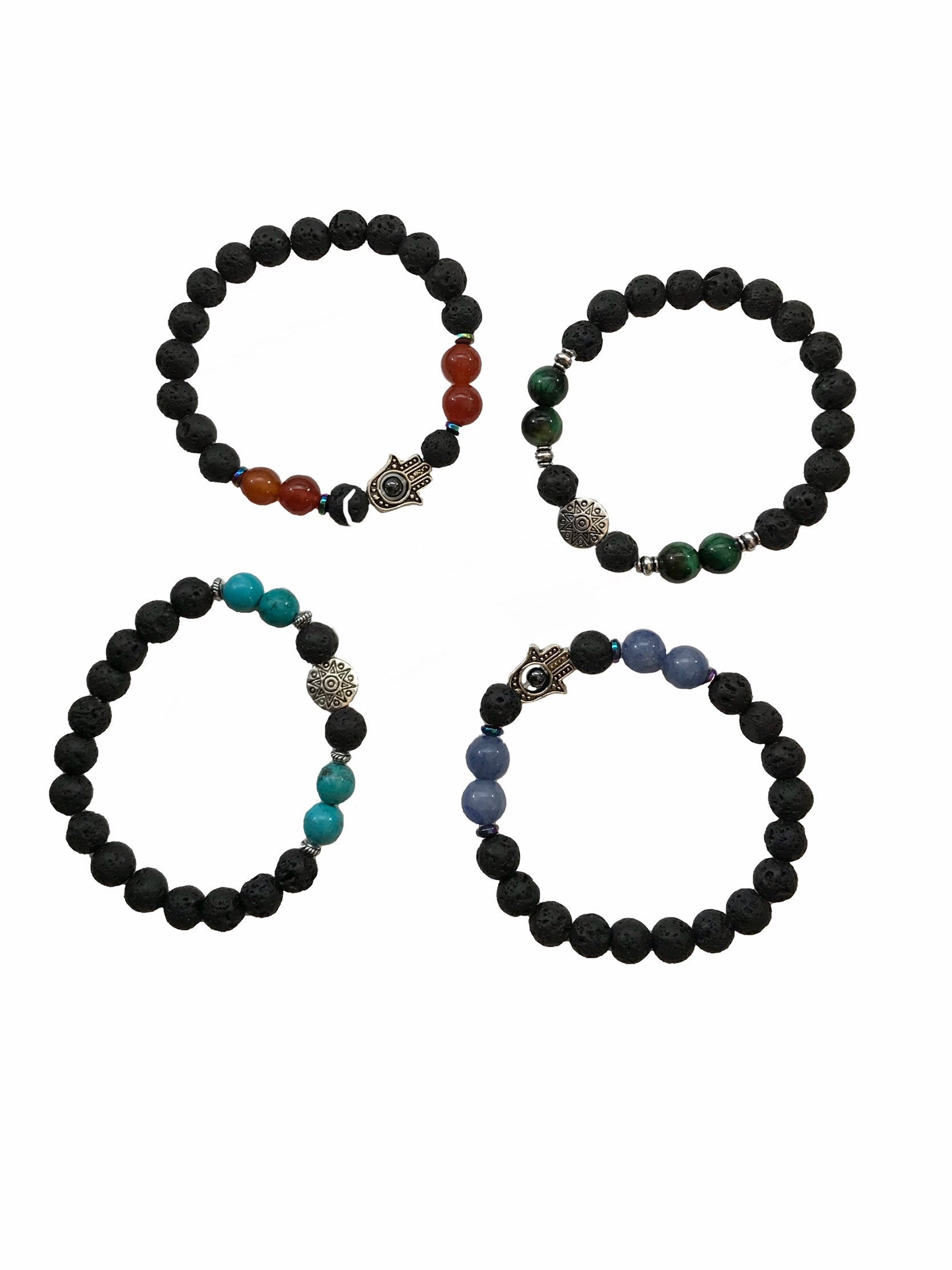 Health Wellness Genuine Stone Bead Bracelet Diffusers Etsy