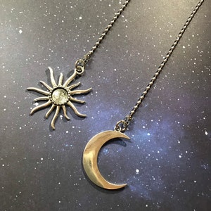 Pewter Rustic Sun and Moon Fan Light Pull Chain Replacement Ornaments