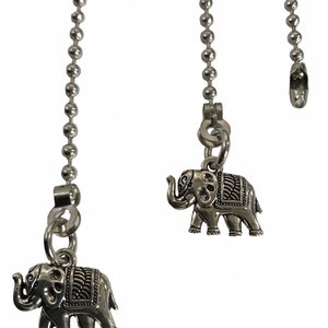 Circus Elephant Fan Light Pull Chain Replacement Extender Set