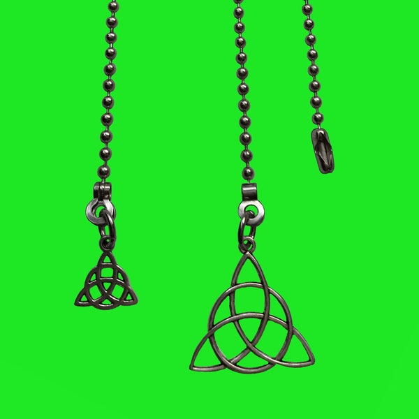 Trinity Triquetra Fan Light Pull Chain Ornament Set