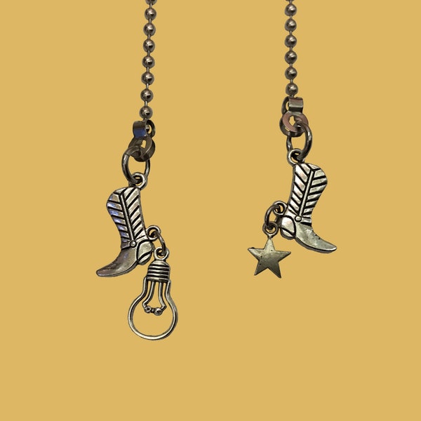 Cute Little Boots and Embellishments Fan Light Pull Chain Set