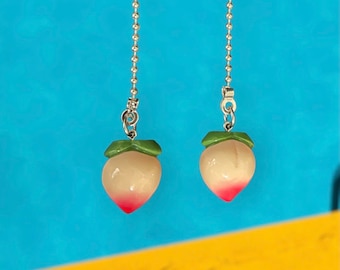 Peach Fruit Ceiling Light Fan Pull Chain & Ornaments