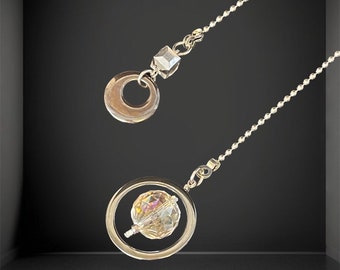 Limited Hematite Glass Sun catching Fan Light Pul Chain Set