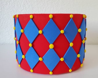 Carnival Circus Diamond Fake Cake, Faux party prop, cake stand