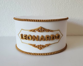 Baroque Name Personalized Fake Cake, Faux prop