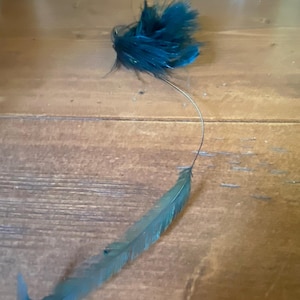 Antique Ostrich Feather attached to Single Beautiful Feather Millinery Hat Designers circa 1900s