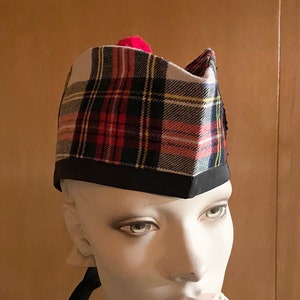 Berretto vintage in lana scozzese: prodotto in Scozia, anni '50 - taglia 7 1/2