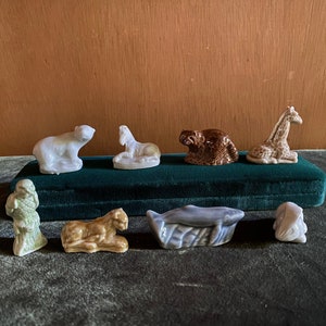 FIGURINES  porcelain miniatures from Wade  Red Rose Tea  Collectables - Group of 8 Pieces circa 1950s Made in England REDUCED!