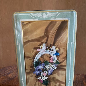 REDUCED! Victorian Cherubs English Biscuit Tin Edward Sharp and Sons of Maidstone Kent, England circa 1930s