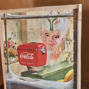1930s Coca Cola Print from a Vintage Magazine  circa 1930s