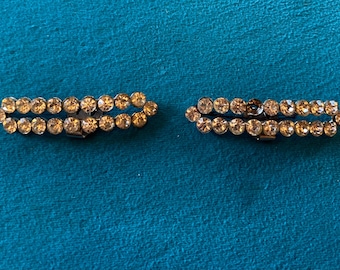 1930s Shoe Clips Vintage Rhinestones Dress Clip or Fur Clip