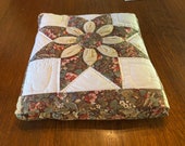 Comforter Pillow Handmade Quilt - Clever and Compact Design Beautiful Autumn Colors
