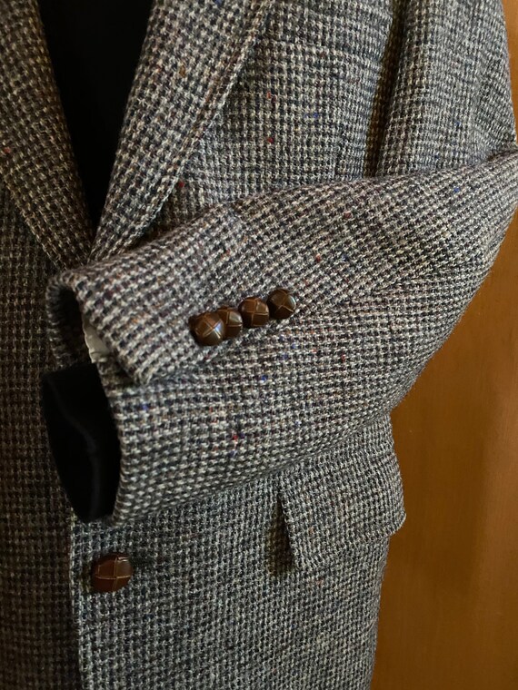 Harris Tweed Sports Jacket Coat Size 42 Handwoven… - image 4