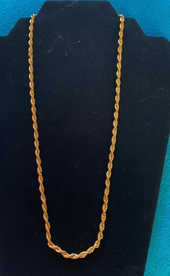 Gold Chain Necklace circa 1950s by SARAH