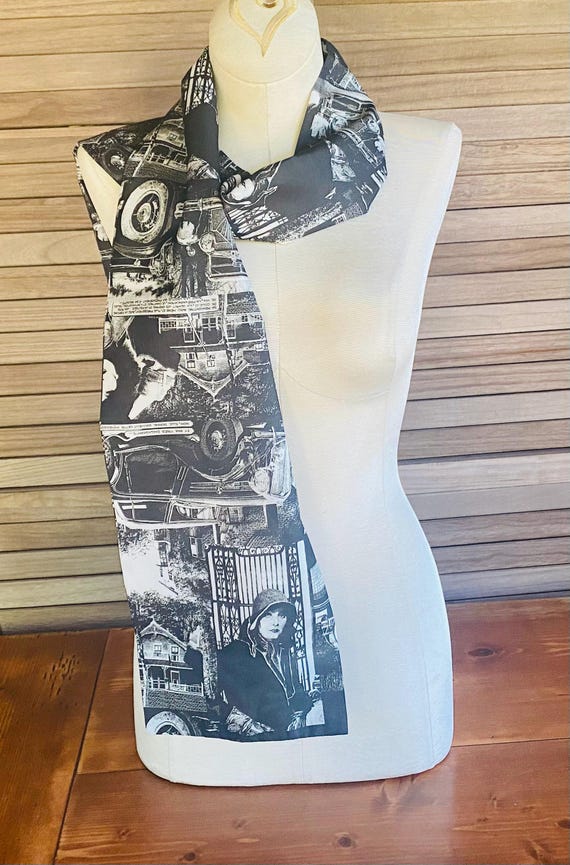 1930s Inspired Vintage Scarf - Wonderful for Antique Car Shows View 5
