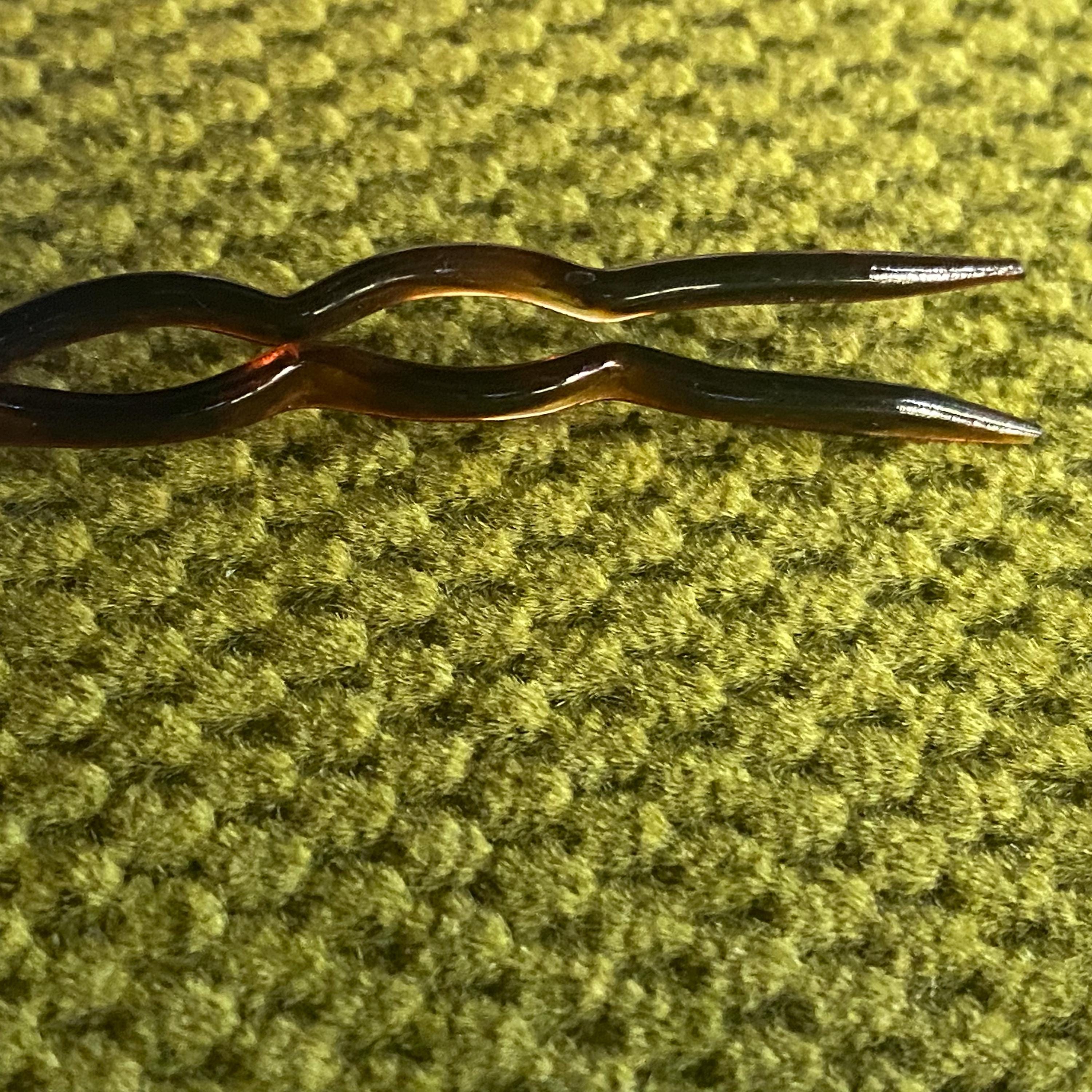 Vintage Faux Tortoise Hair Fork Stick with Rhinestone Accents Amazon.com : Waydress 5 Pcs Vintage Hair Fork French Hair  main image 4